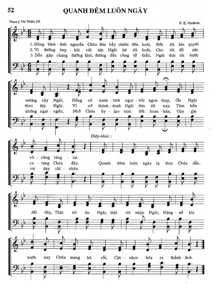 Sheet nhạc Quanh đêm luôn ngày - Trang 1