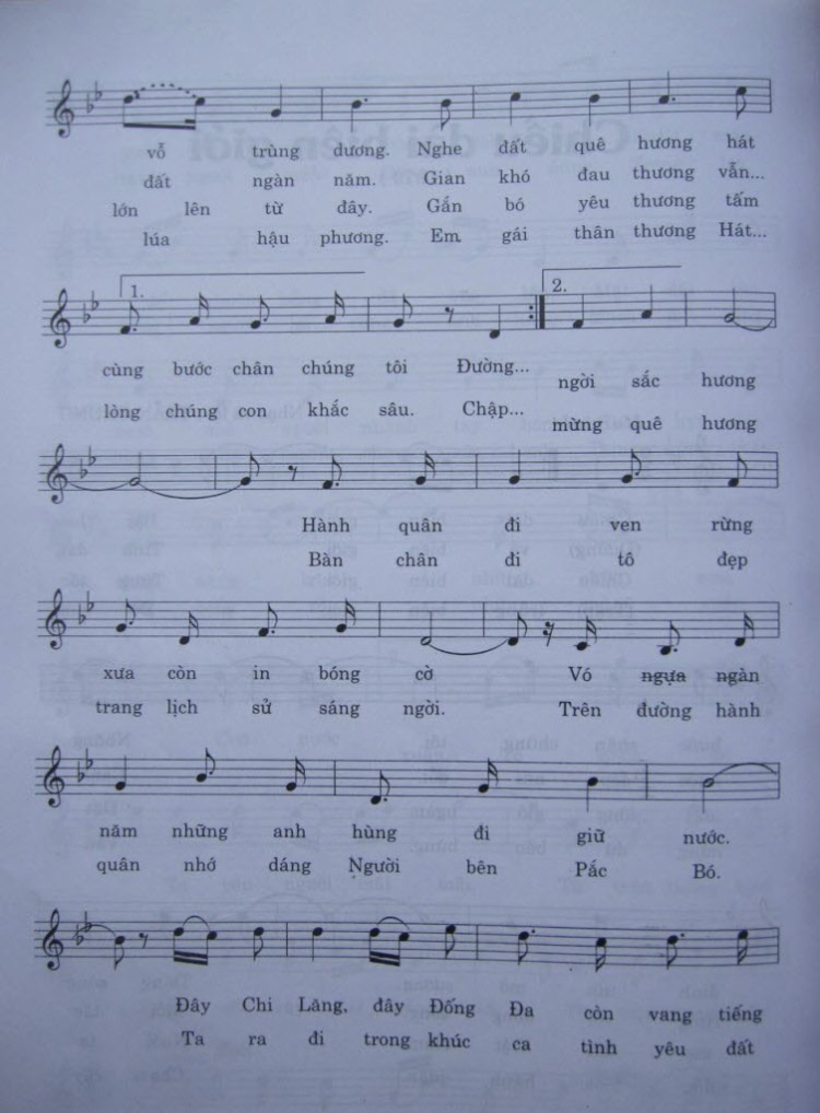 Sheet nhạc Chiều dài biên giới - Trang 2