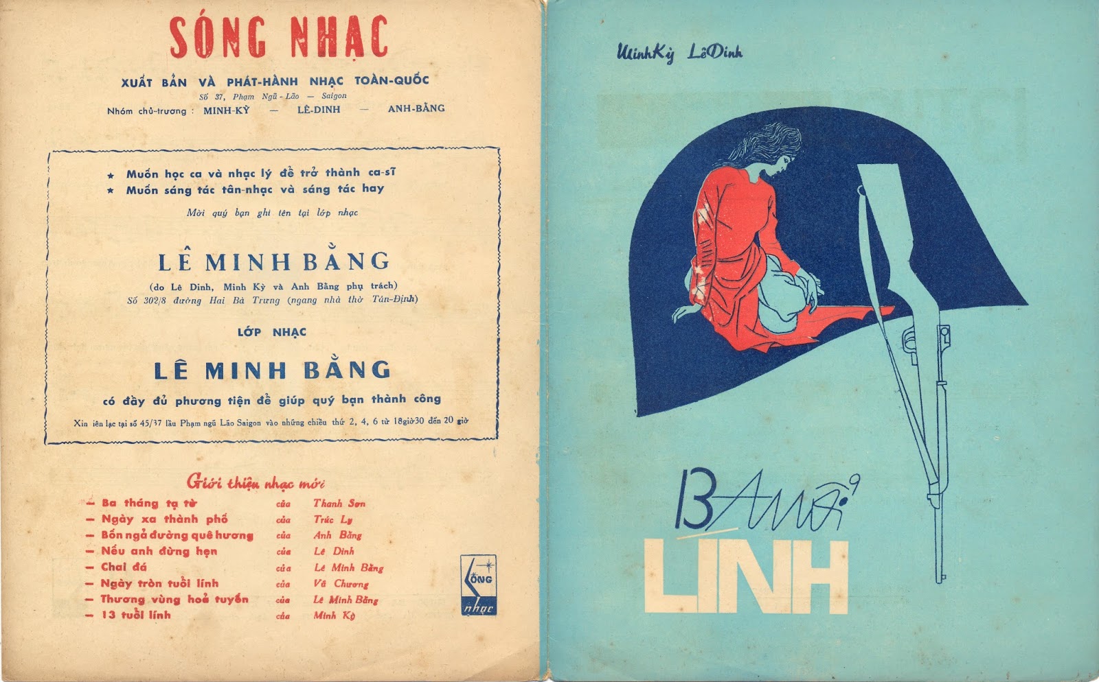 Sheet nhạc Mười ba tuổi lính - Trang 1