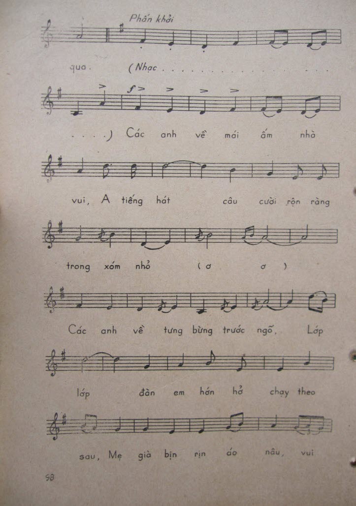 Sheet nhạc Bộ đội về làng - Trang 2