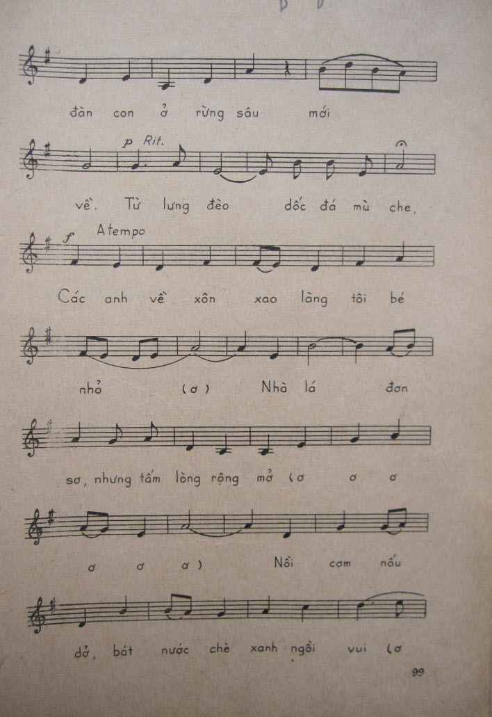 Sheet nhạc Bộ đội về làng - Trang 3