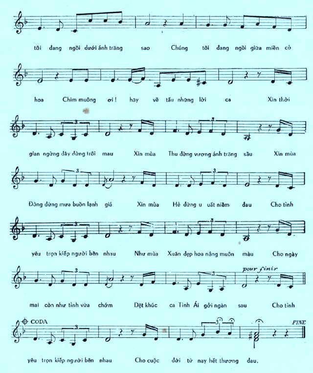 Sheet nhạc Hai mươi câu của tuổi trẻ - Trang 3