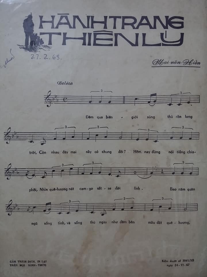 Sheet nhạc Hành trang thiên lý - Trang 2