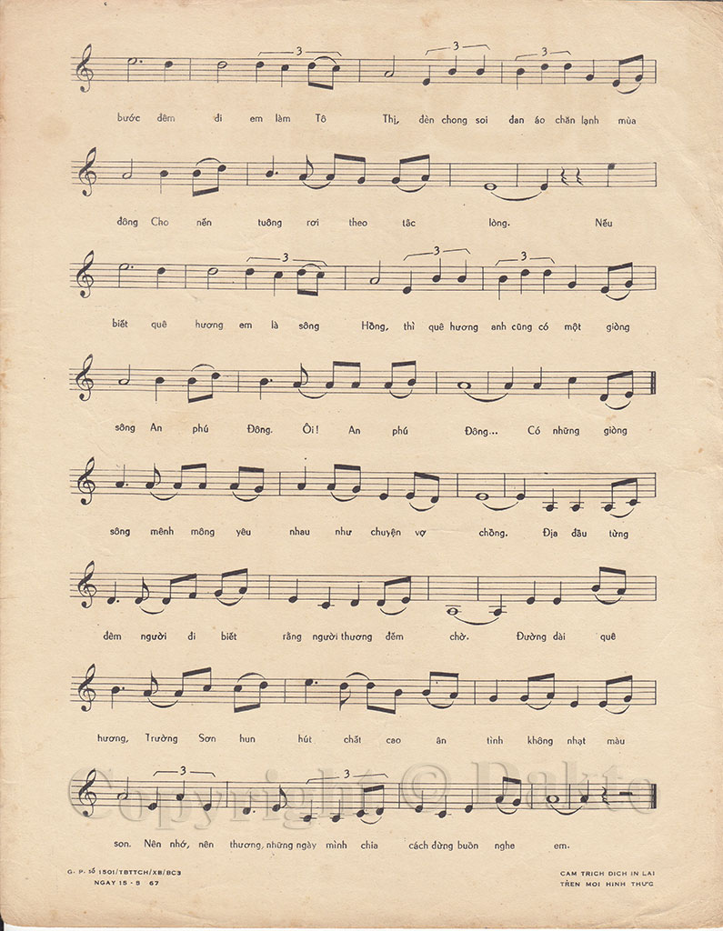 Sheet nhạc Đêm ru điệu nhớ - Trang 3