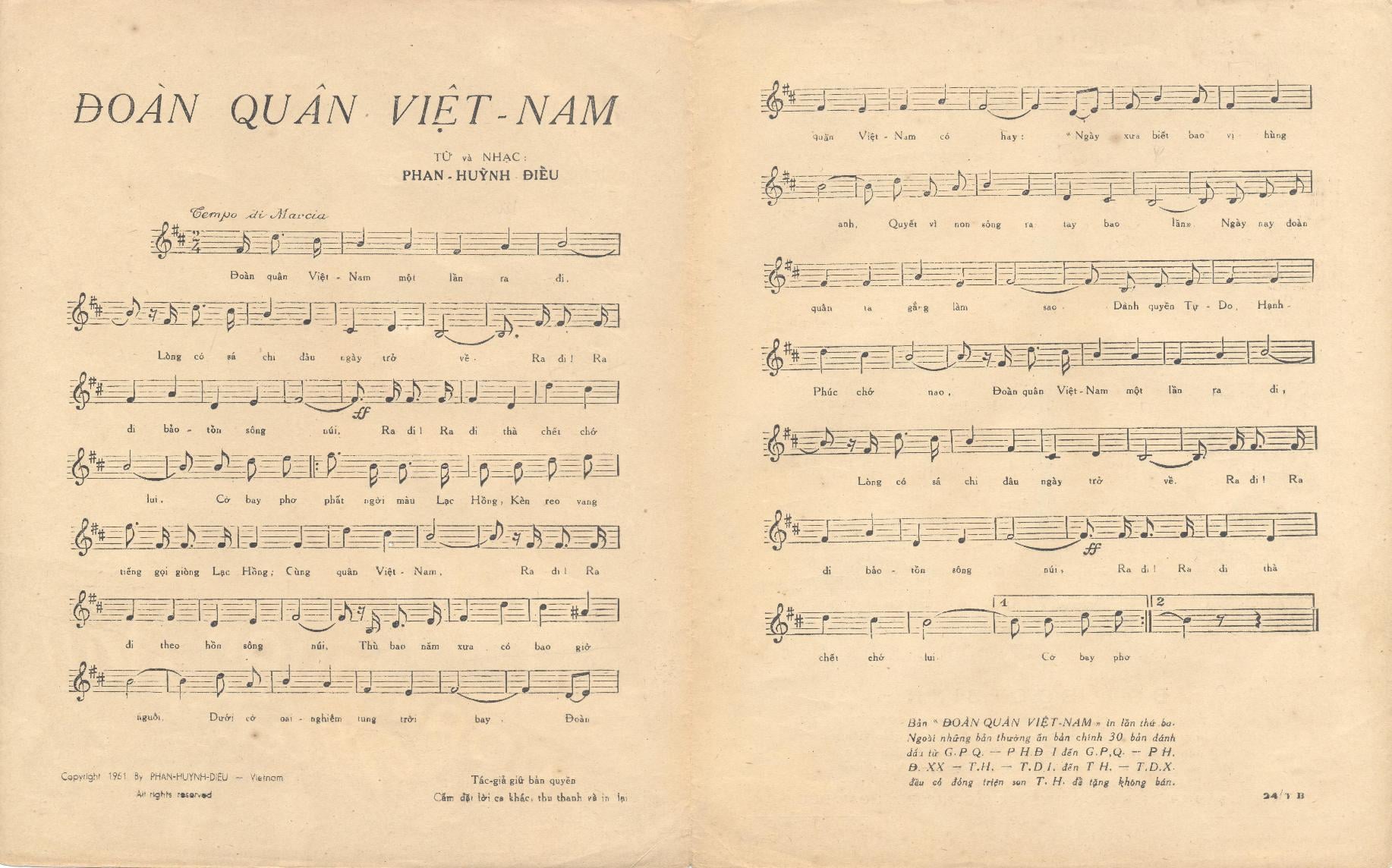 Sheet nhạc Đoàn giải phóng quân (Giải phóng quân) - Trang 3