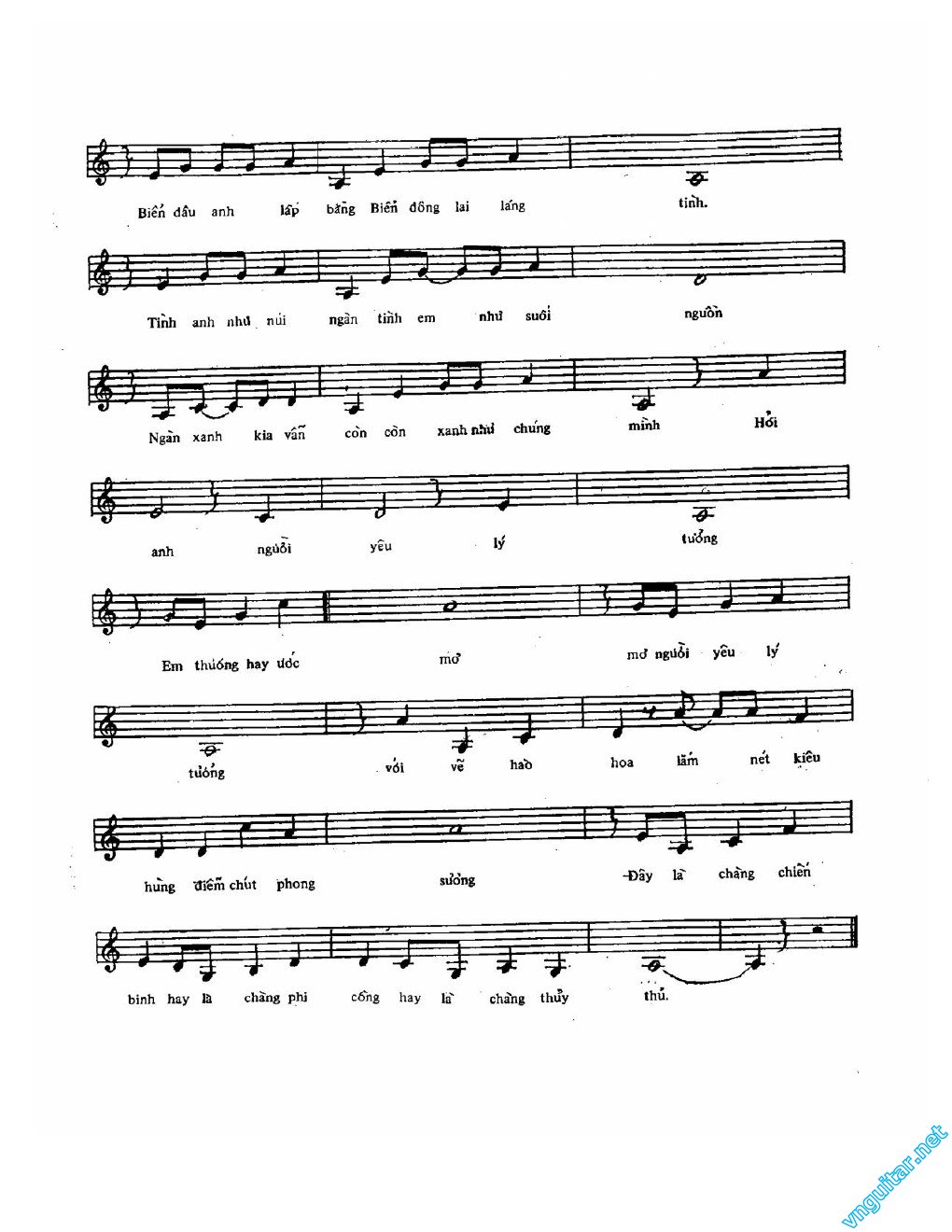 Sheet nhạc Người yêu lý tưởng - Trang 2