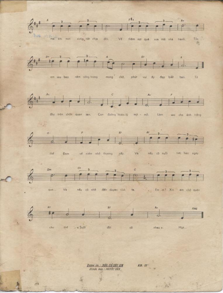 Sheet nhạc Trăng thề - Trang 2