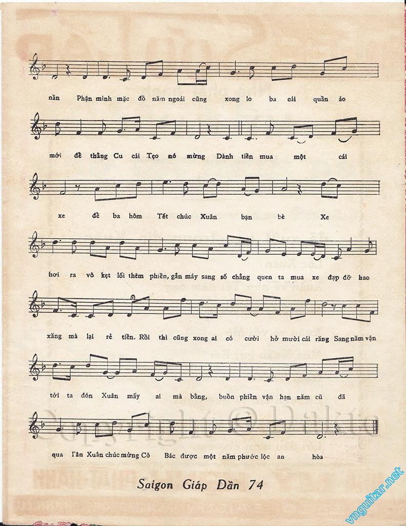 Sheet nhạc Xuân về nhớ tết năm nay - Trang 3