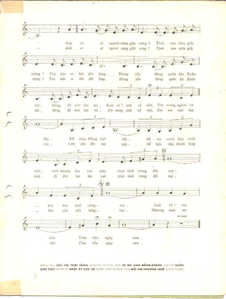 Sheet nhạc Vòng tay giữ trọn ân tình - Trang 2