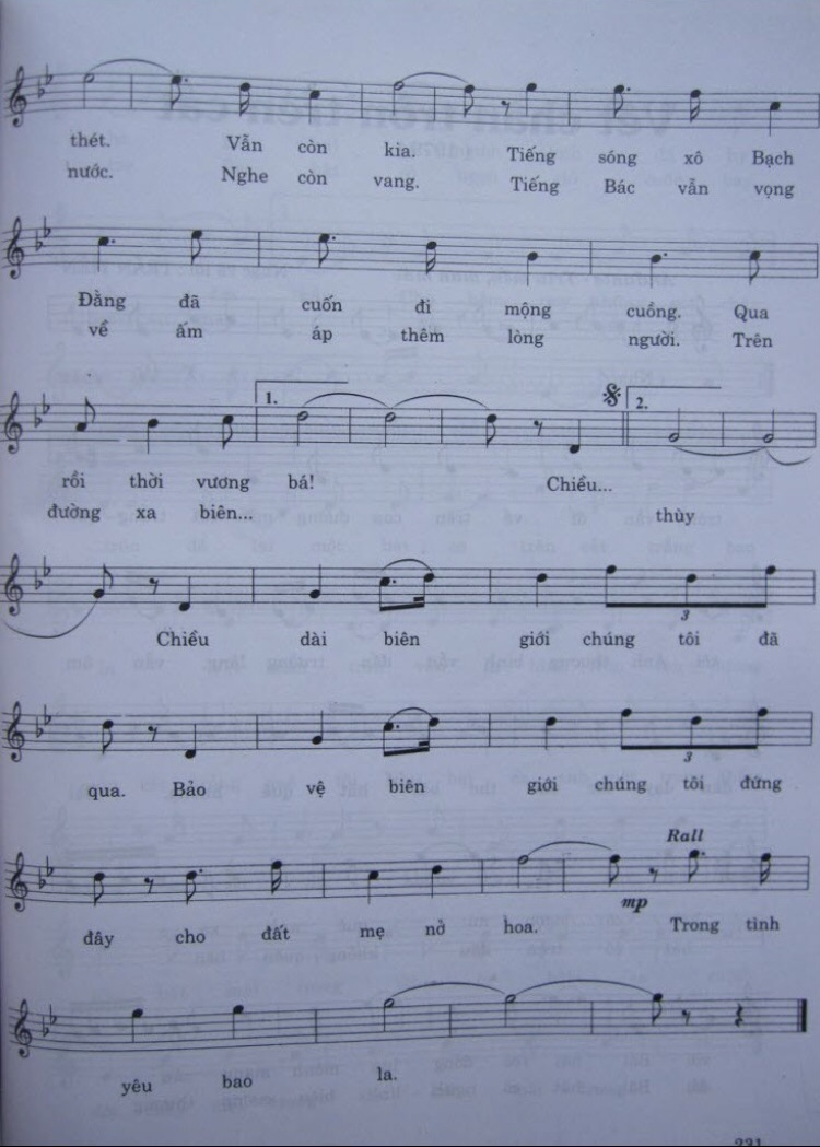 Sheet nhạc Chiều dài biên giới - Trang 3