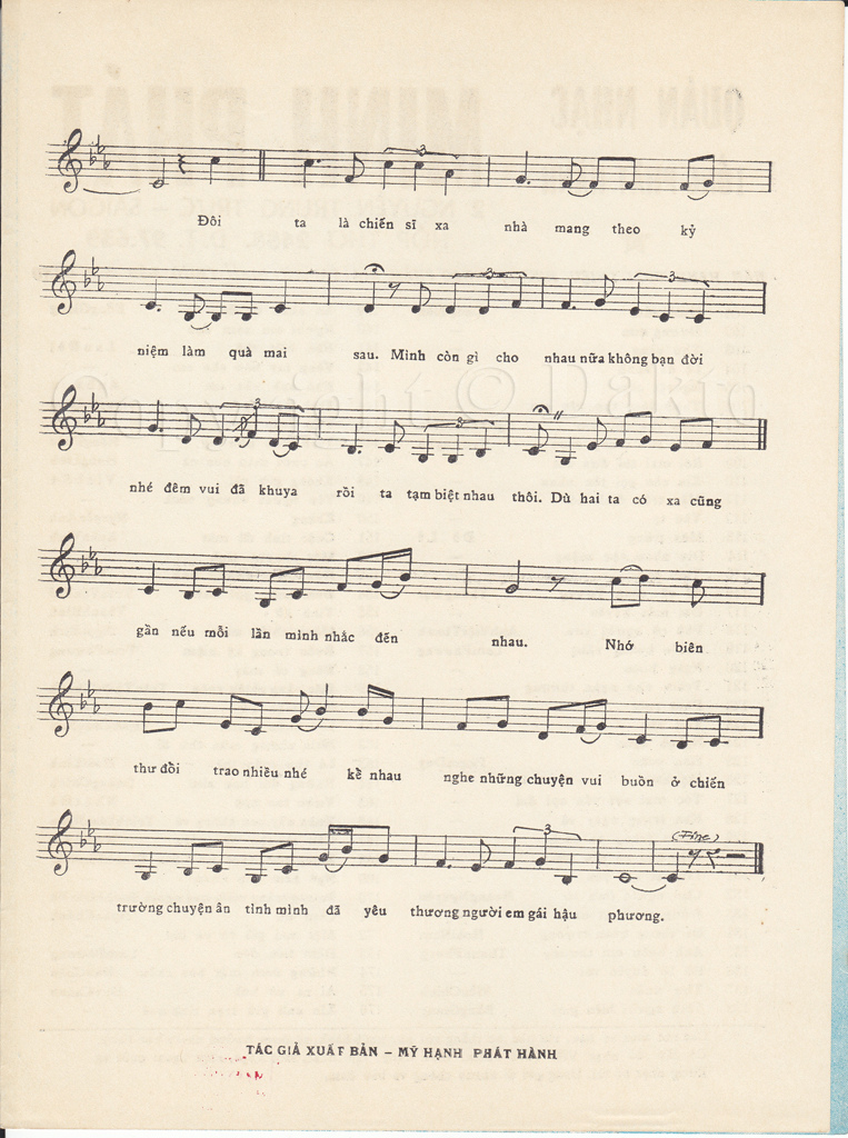 Sheet nhạc Chín tháng quân trường - Trang 3