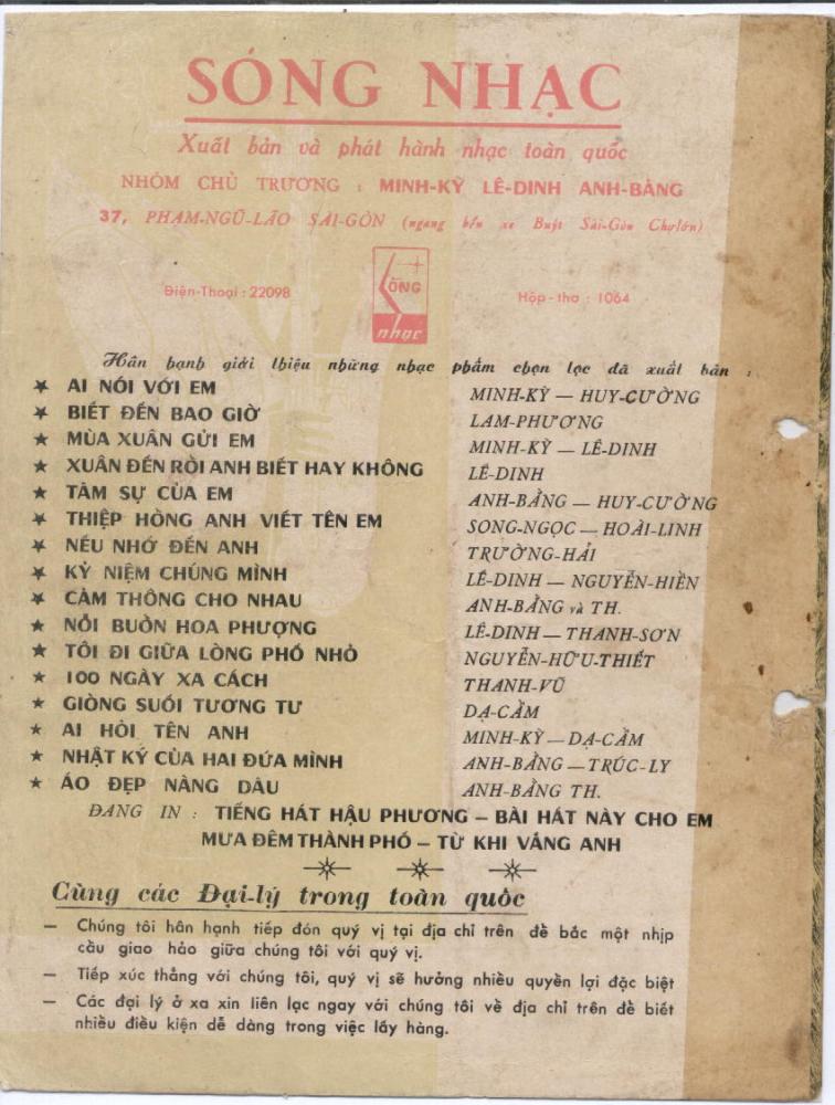 Sheet nhạc Ai hỏi tên anh - Trang 4