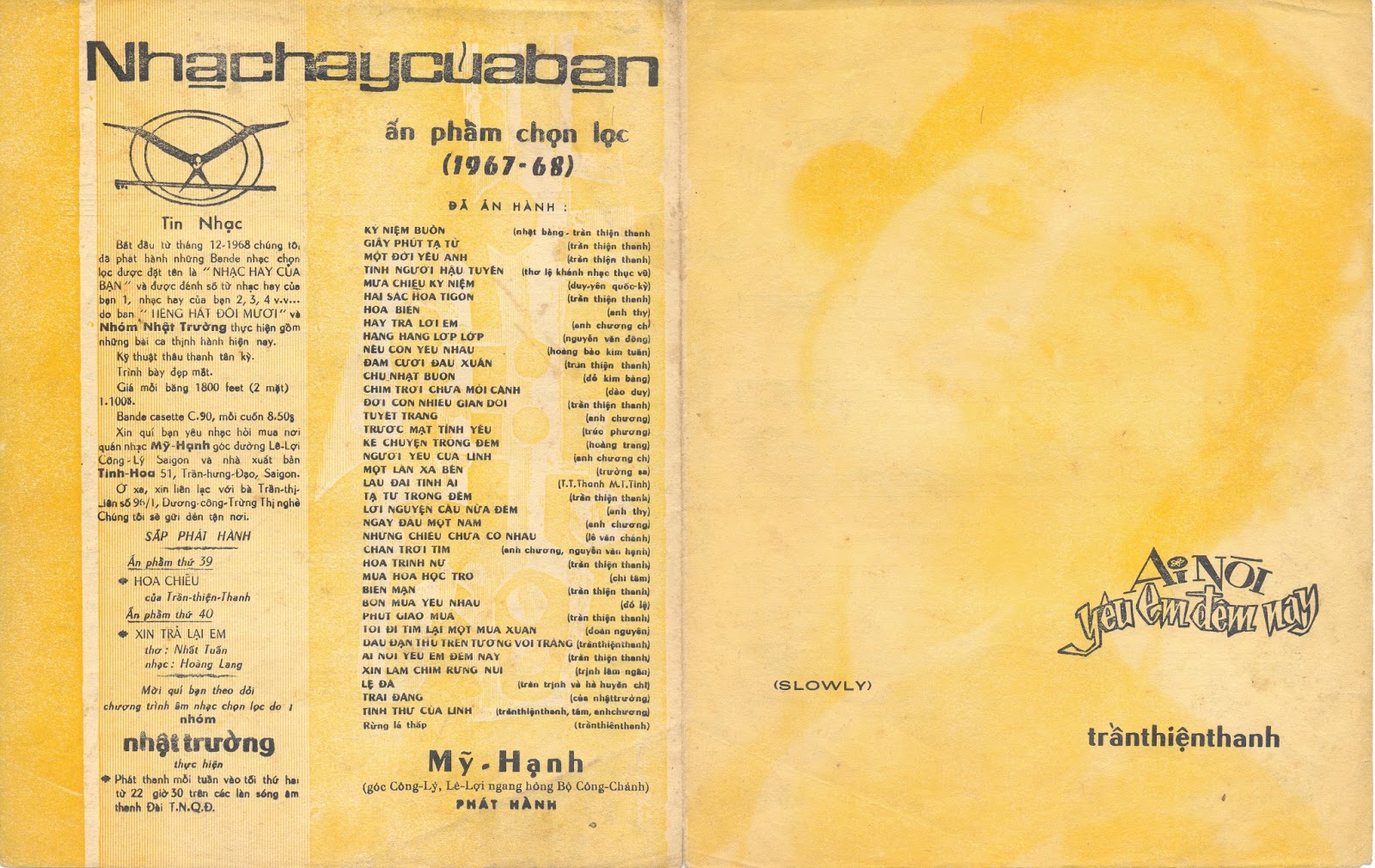 Sheet nhạc Ai nói yêu em đêm nay - Trang 1