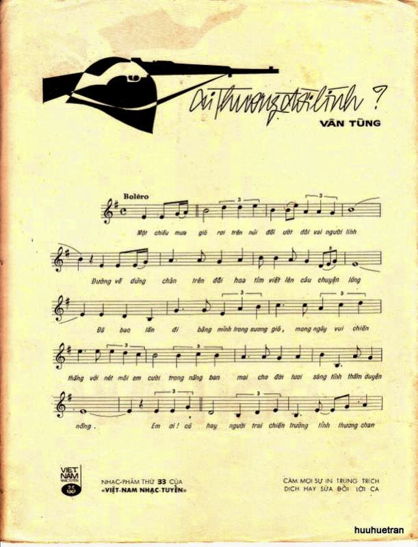 Sheet nhạc Ai thương đời lính - Trang 2