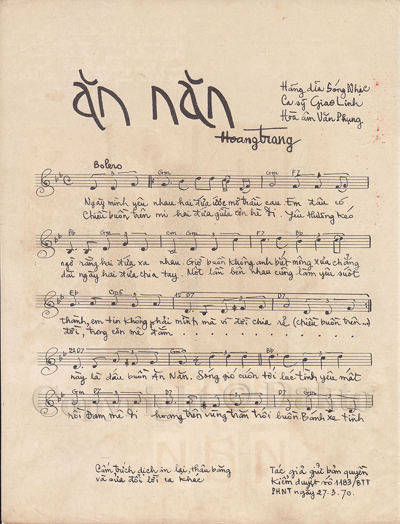 Sheet nhạc Ăn năn - Trang 2