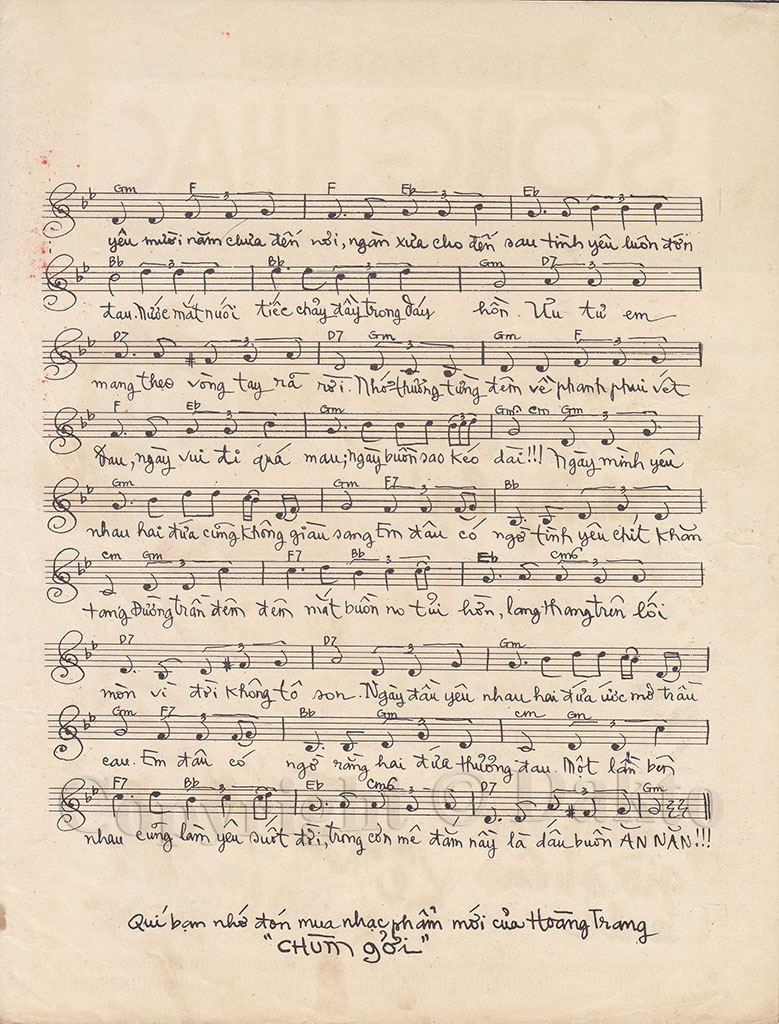 Sheet nhạc Ăn năn - Trang 3