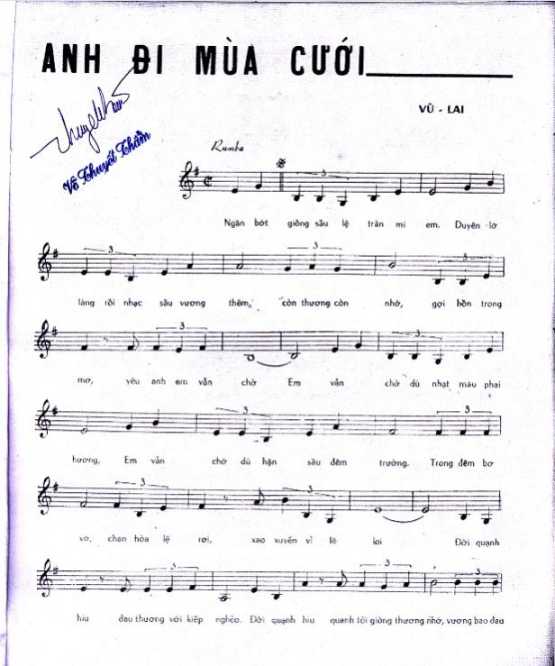 Sheet nhạc Anh đi mùa cưới - Trang 2