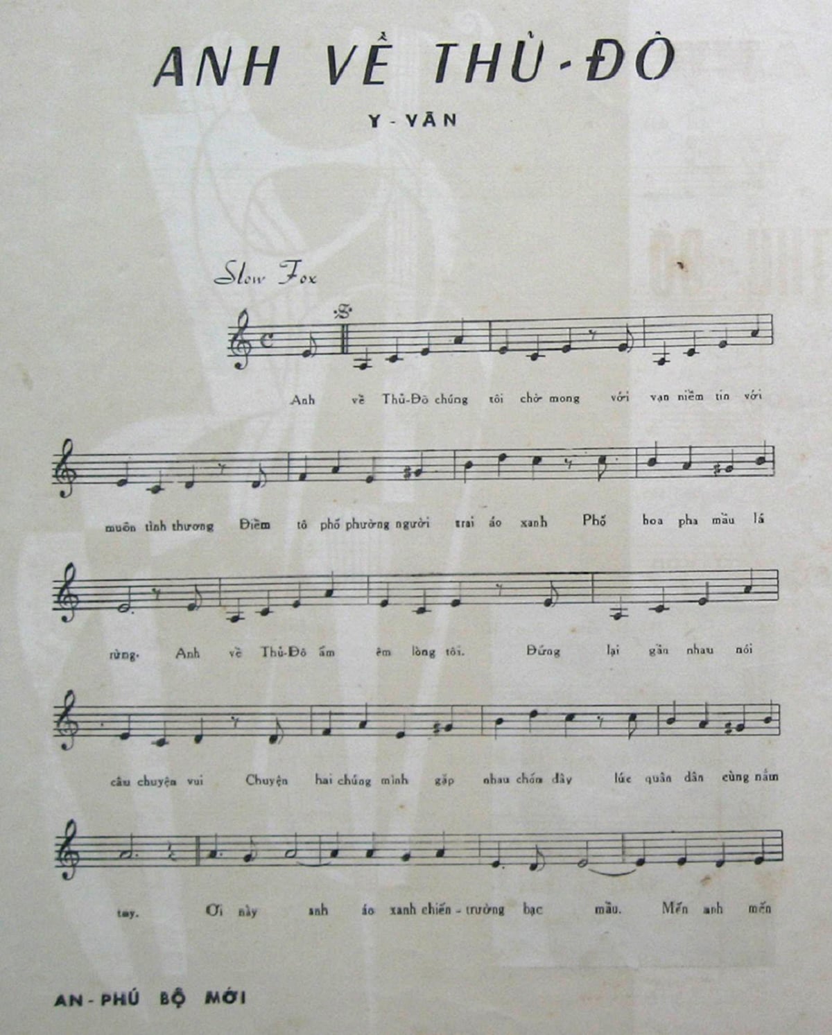 Sheet nhạc Anh về thủ đô - Trang 2