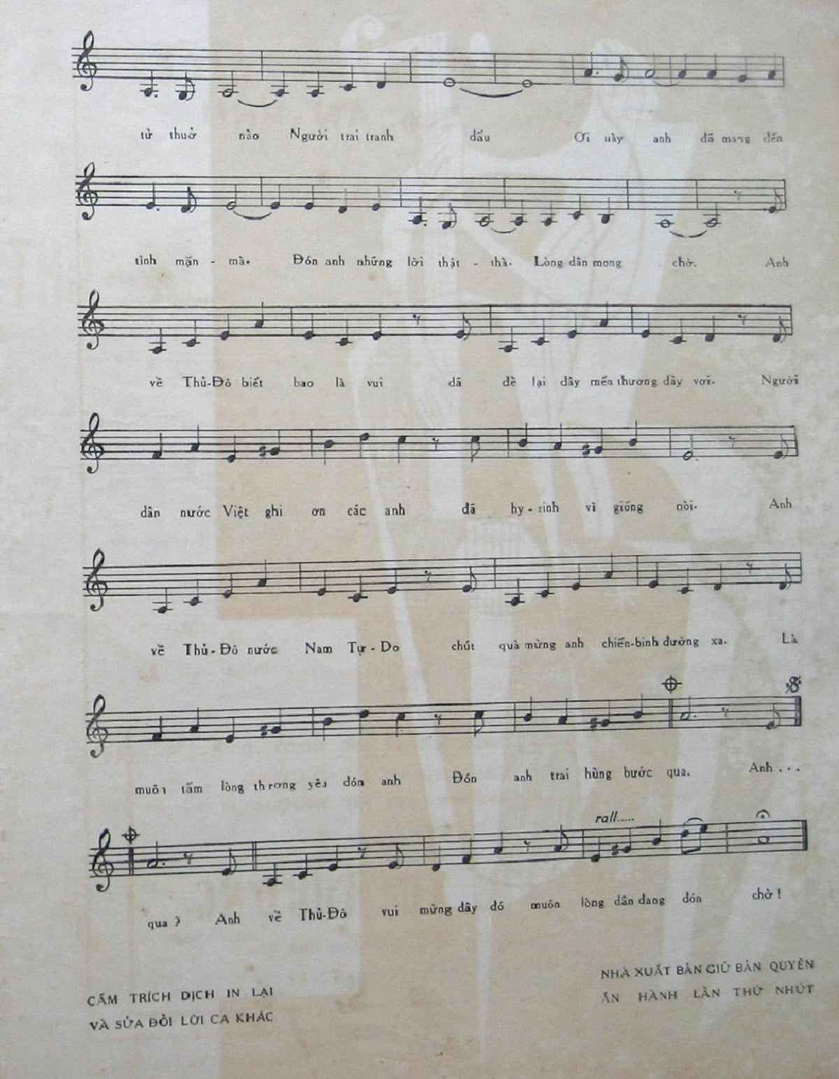 Sheet nhạc Anh về thủ đô - Trang 3