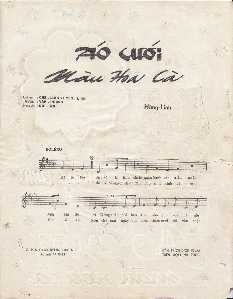 Sheet nhạc Áo cưới màu hoa cà - Trang 2