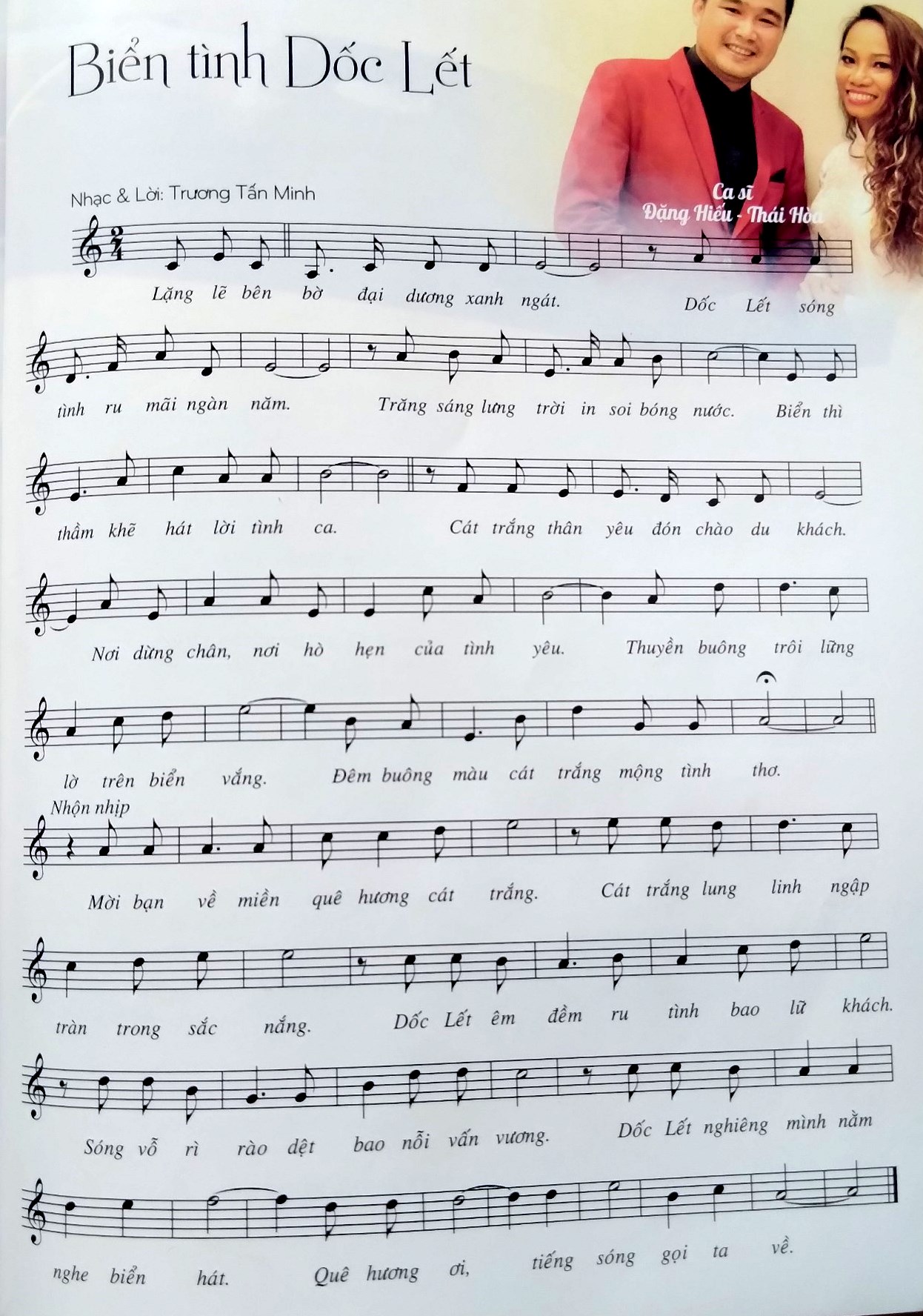 Sheet nhạc Biển tình Dốc Lết - Trang 1