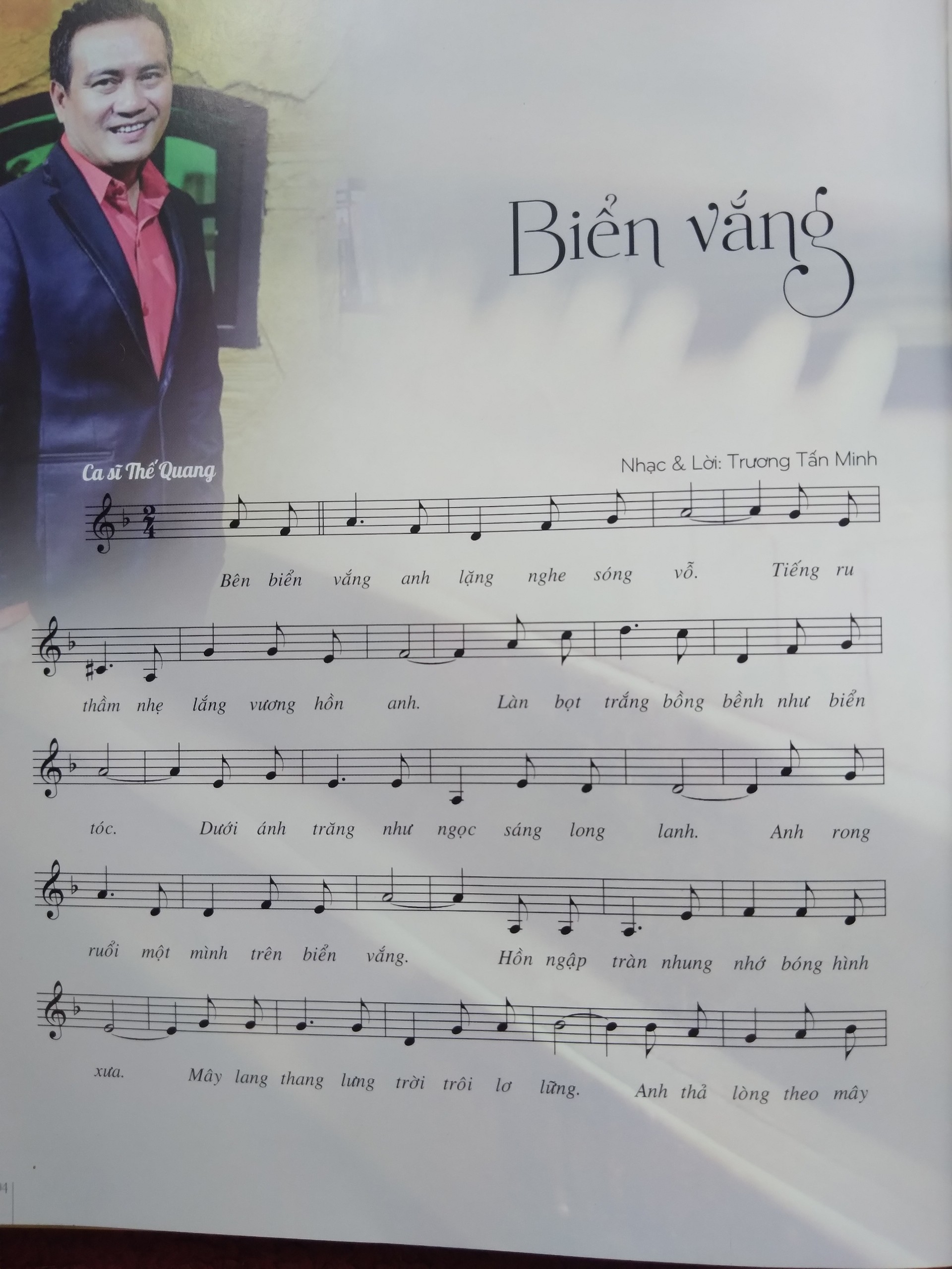 Sheet nhạc Biển vắng - Trang 3