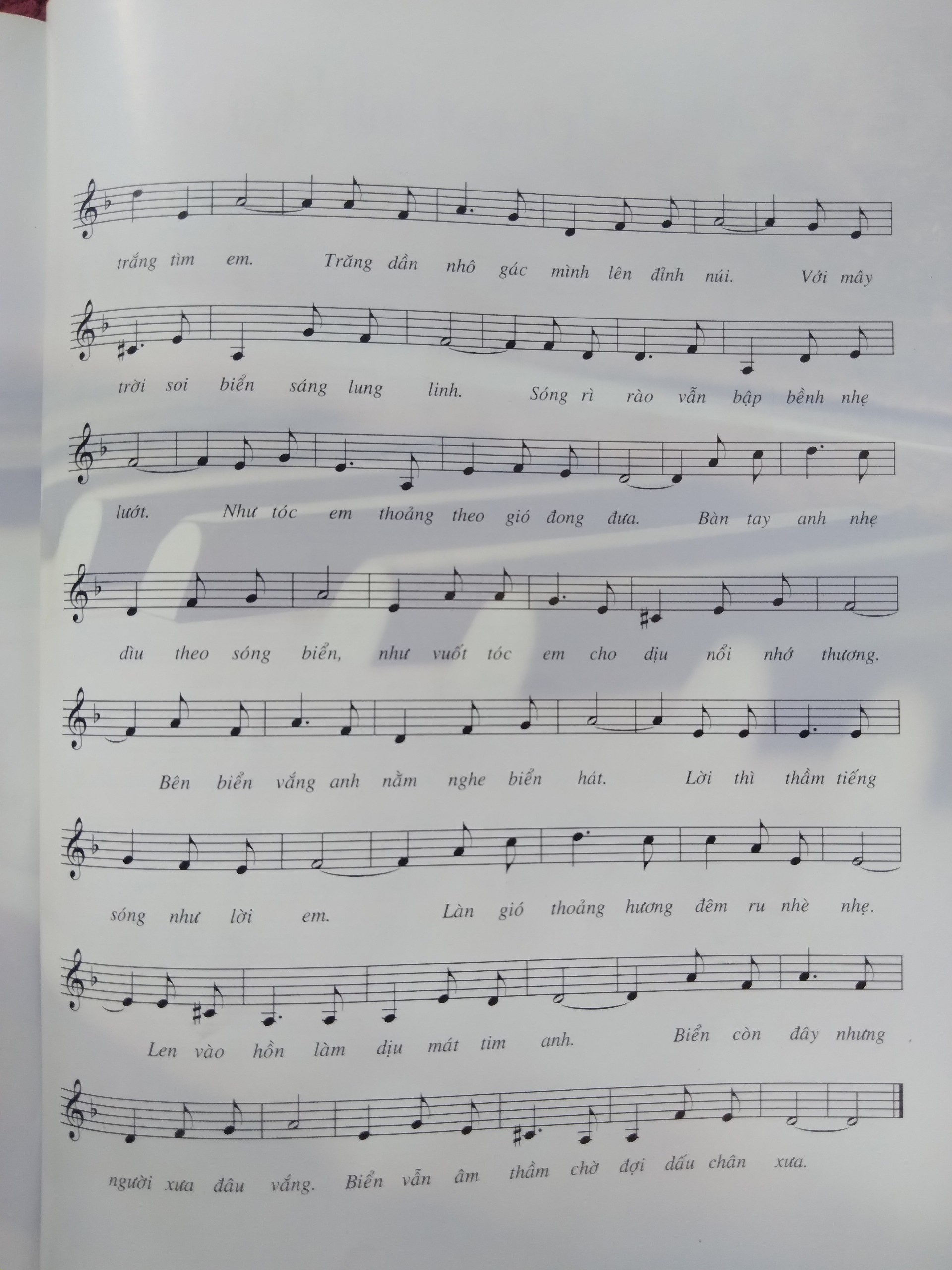 Sheet nhạc Biển vắng - Trang 4