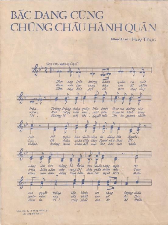 Sheet nhạc Bác đang cùng chúng cháu hành quân - Trang 4