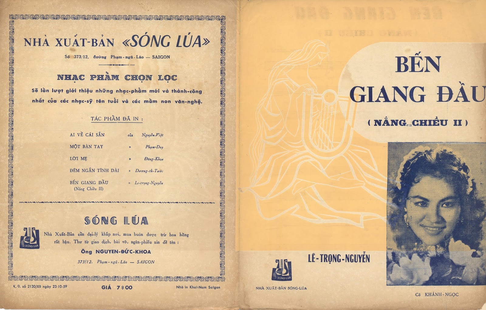 Sheet nhạc Bến Giang Đầu - Trang 1