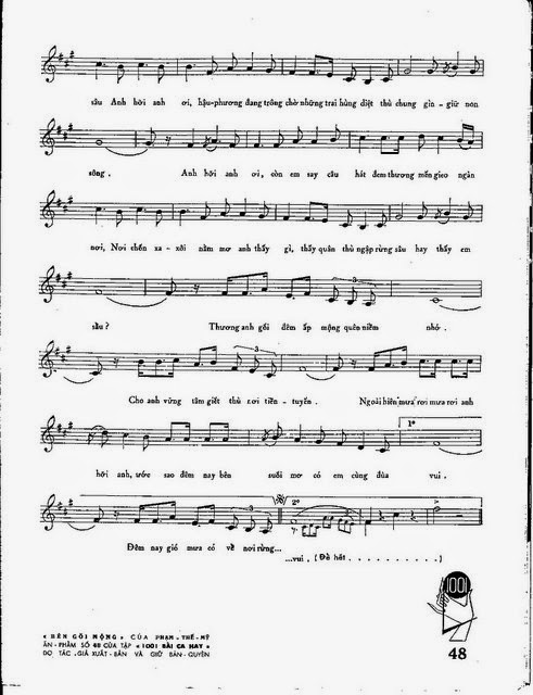 Sheet nhạc Bên gối mộng - Trang 3