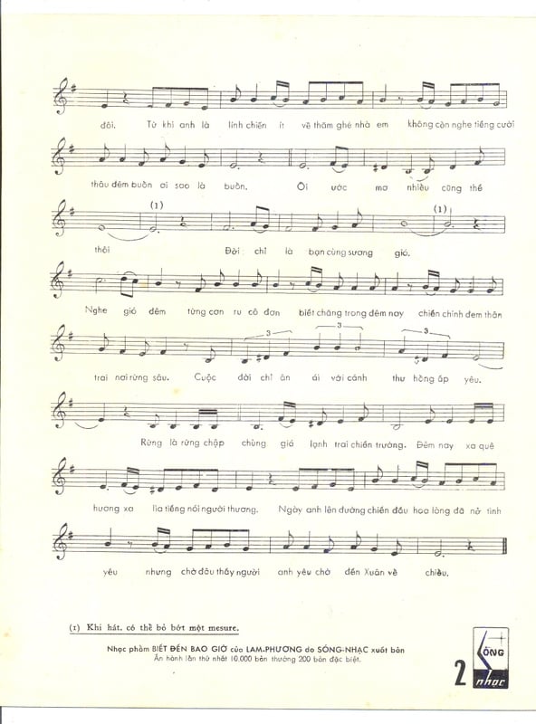 Sheet nhạc Biết đến bao giờ - Trang 3
