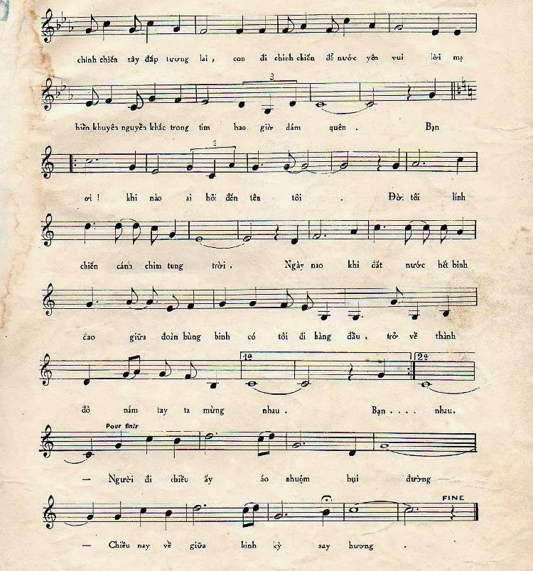 Sheet nhạc Biệt kinh kỳ - Trang 3