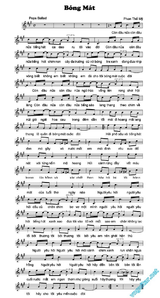 Sheet nhạc Bóng mát - Trang 5