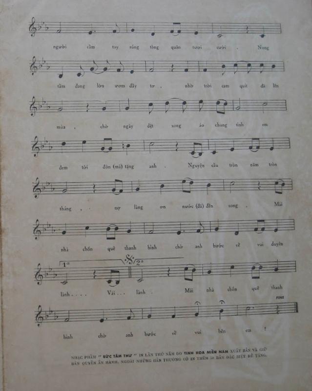 Sheet nhạc Bức tâm thư - Trang 4