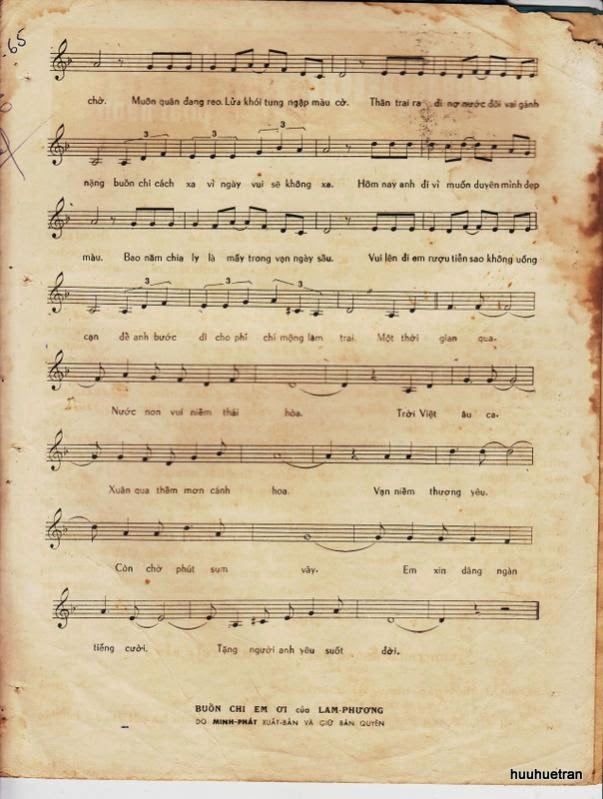 Sheet nhạc Buồn chi em ơi - Trang 3