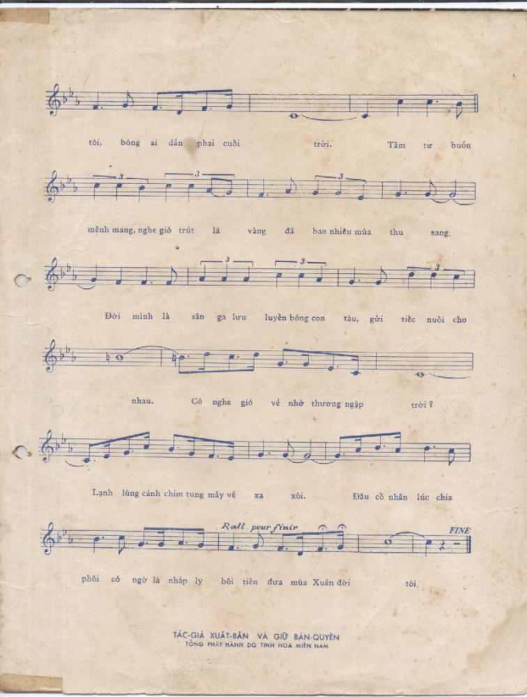 Sheet nhạc Buồn ga nhỏ - Trang 3