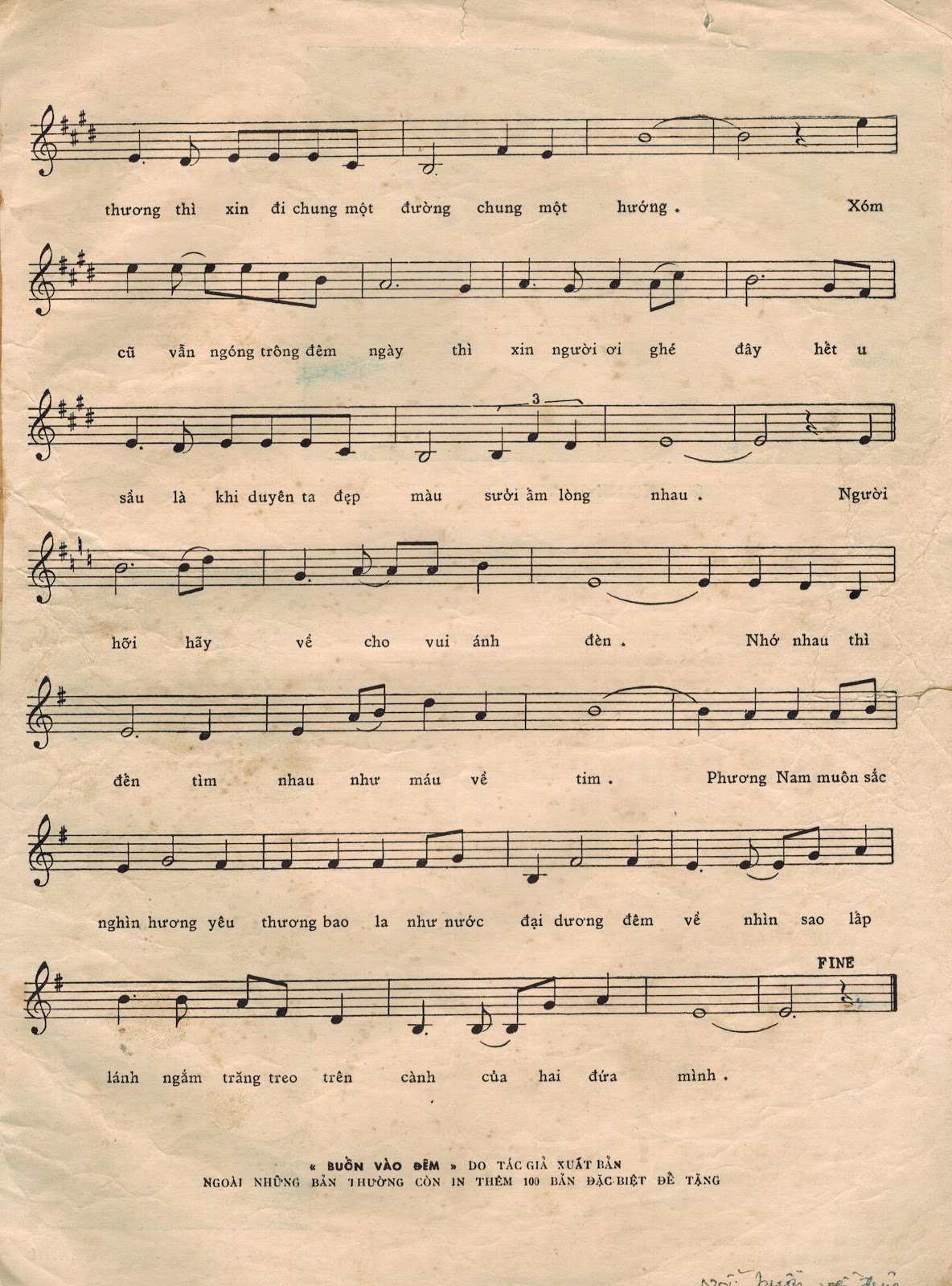 Sheet nhạc Buồn vào đêm - Trang 3