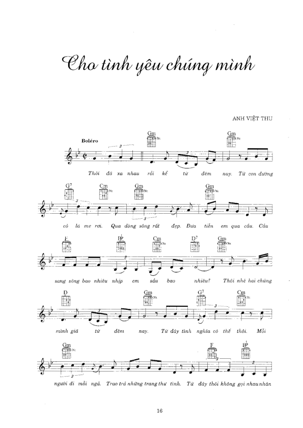 Sheet nhạc Cho tình yêu chúng mình - Trang 5