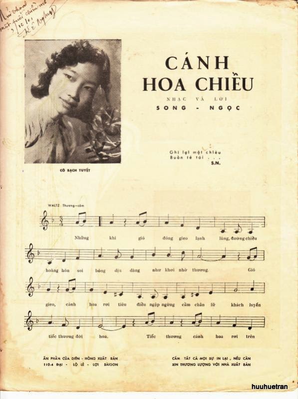 Sheet nhạc Cánh hoa chiều - Trang 2