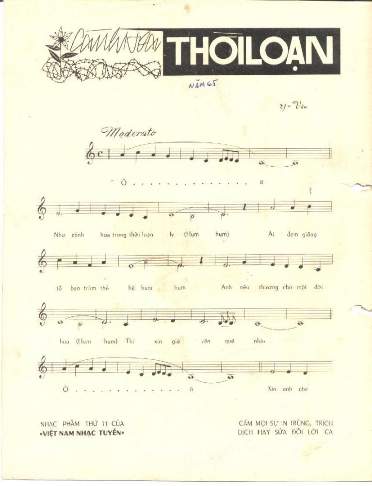 Sheet nhạc Cánh hoa thời loạn - Trang 2