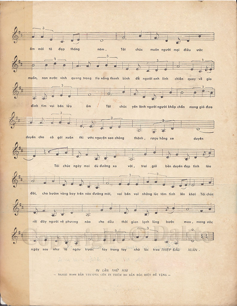 Sheet nhạc Cánh thiệp đầu xuân - Trang 3