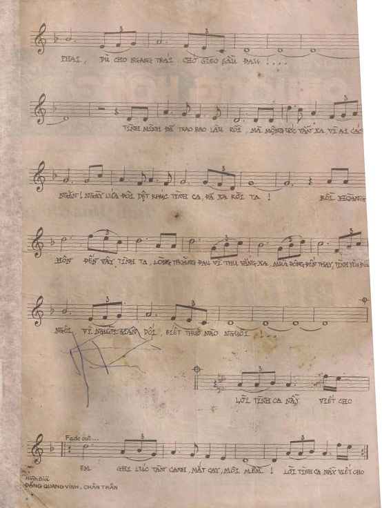 Sheet nhạc Cánh chim bạt gió - Trang 3