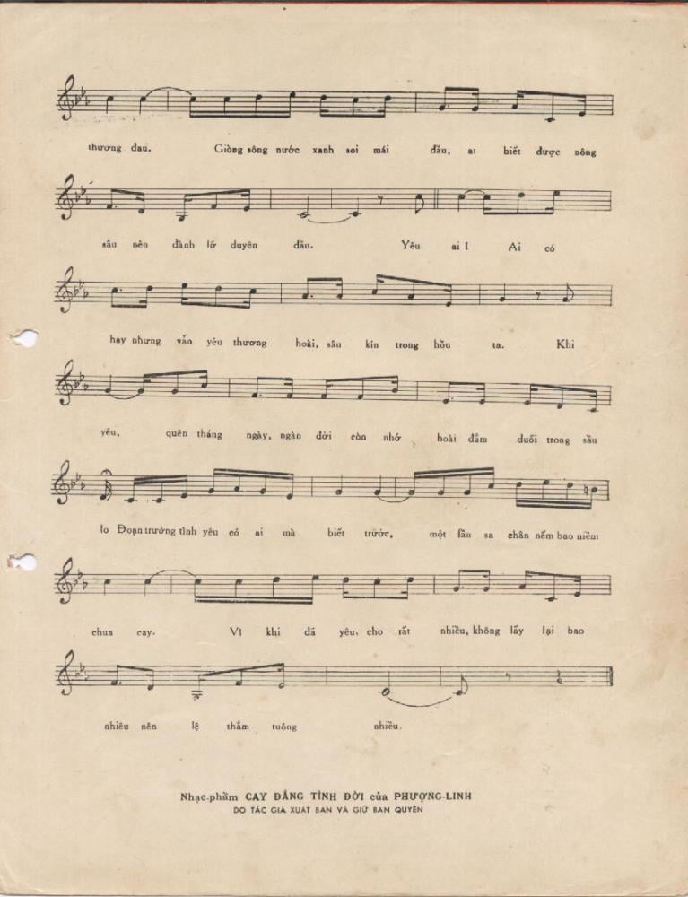 Sheet nhạc Cay đắng tình đời - Trang 3