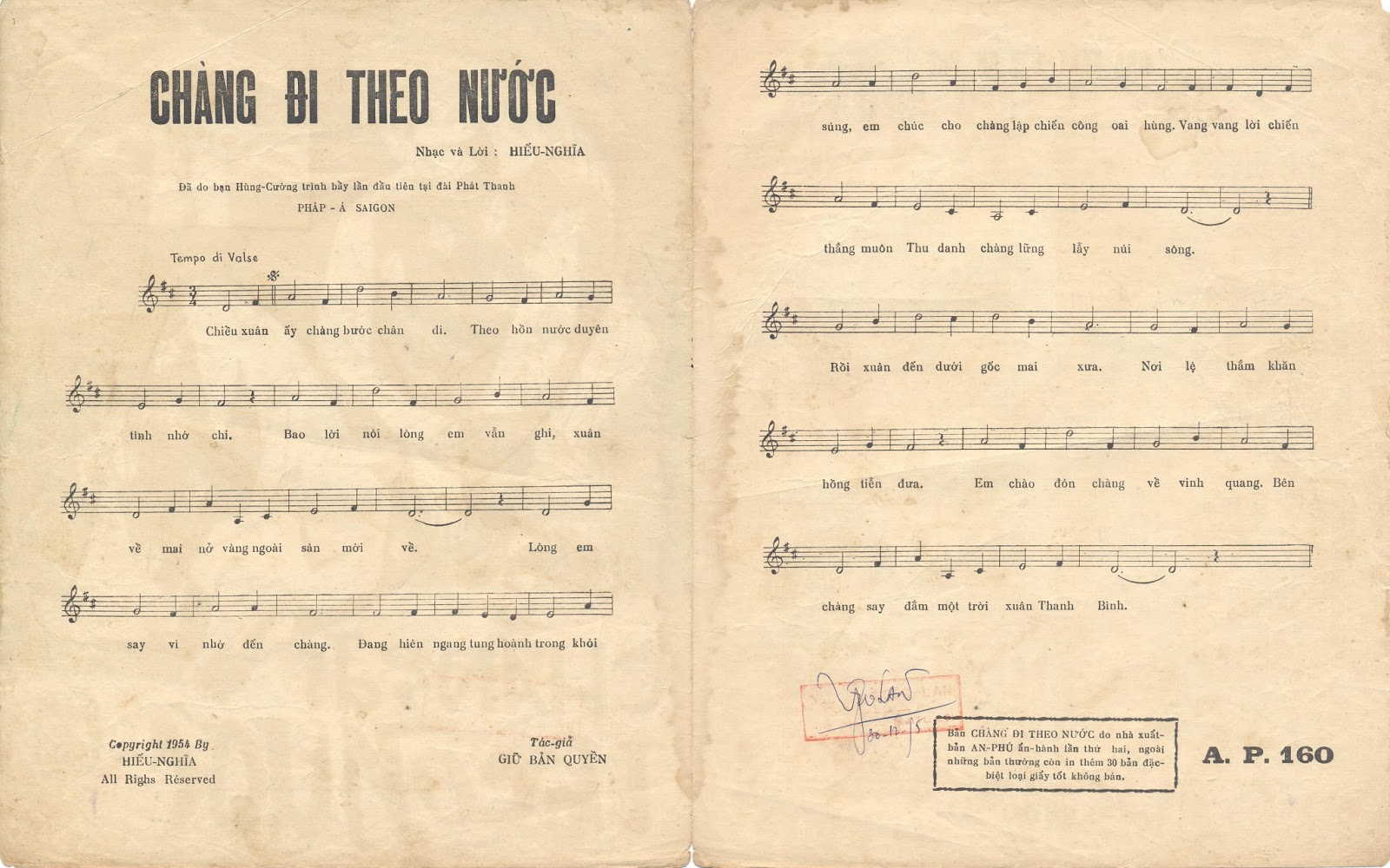 Sheet nhạc Chàng đi theo nước - Trang 2