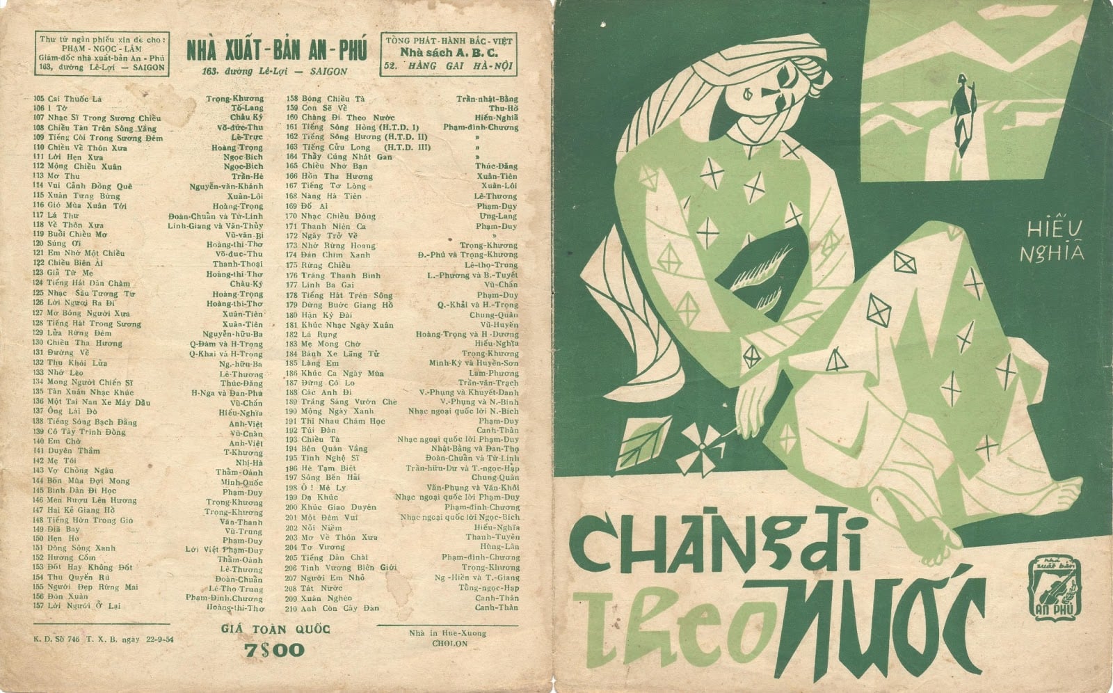 Sheet nhạc Chàng đi theo nước - Trang 1
