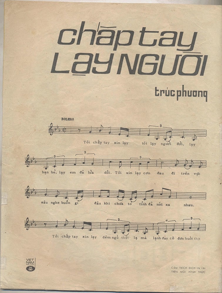 Sheet nhạc Chắp tay lạy người - Trang 2