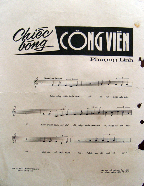 Sheet nhạc Chiếc bóng công viên - Trang 2