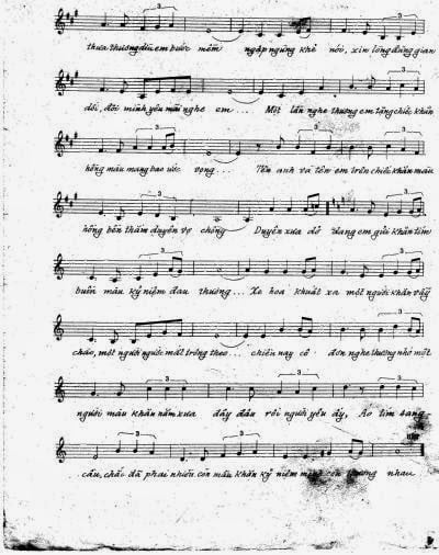 Sheet nhạc Chiếc khăn màu tím - Trang 3