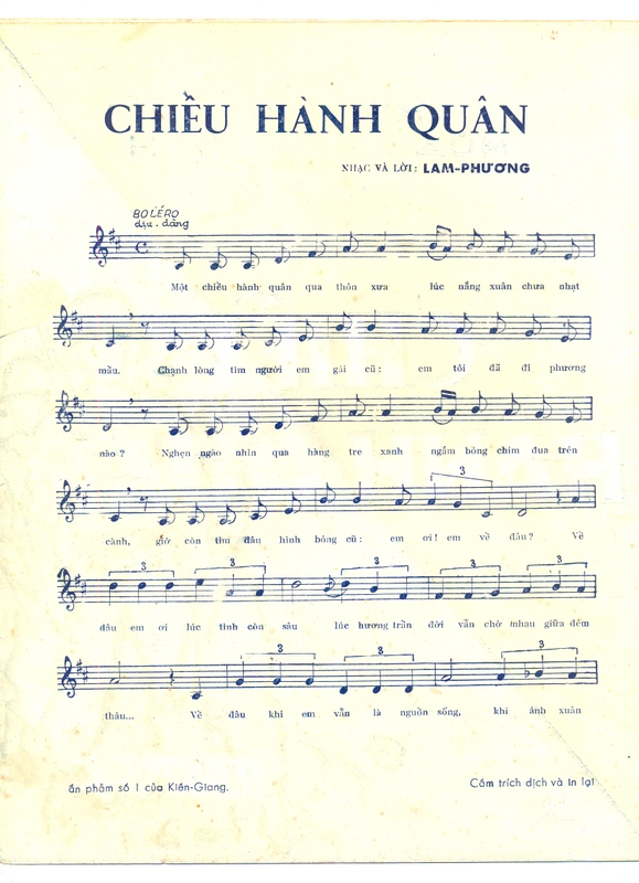 Sheet nhạc Chiều hành quân - Trang 2