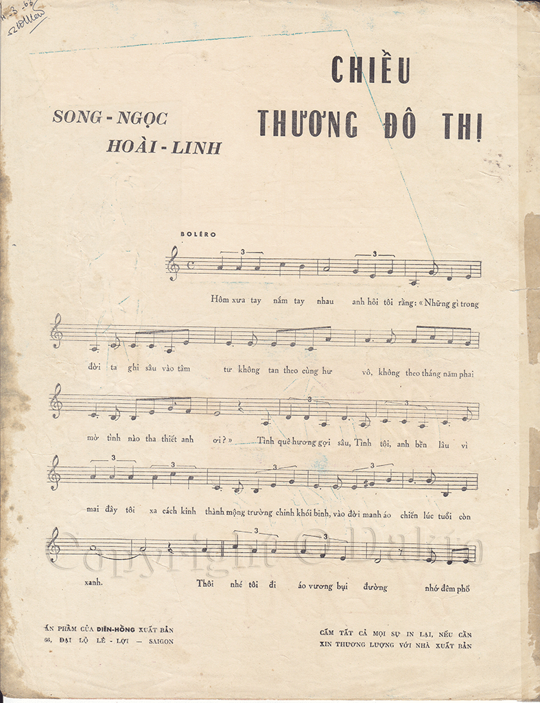 Sheet nhạc Chiều thương đô thị - Trang 2